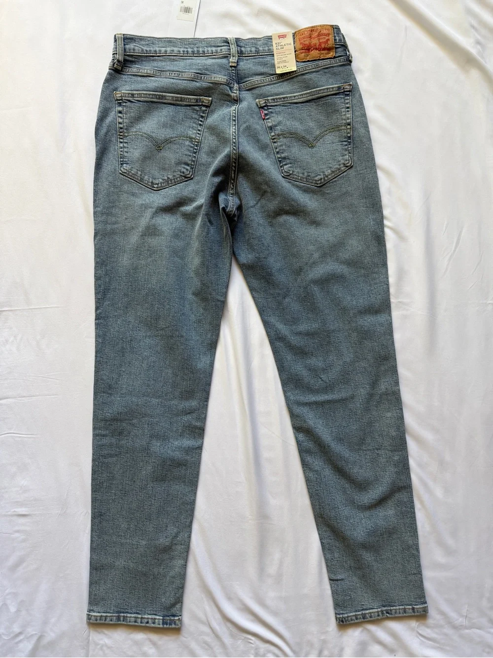 Levi’s 531 FLEX NWT 36x34 Light Blue Was Athletic Slim Stretch